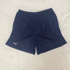 Men’s Navy Under Armour athletic shorts